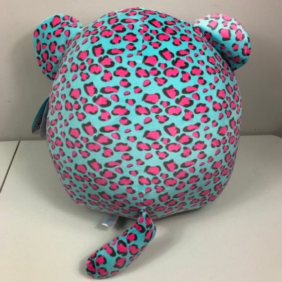 Squishmallows Chelsea The Blue Leopard Plush 16" Cat Kitty Meow Pink Spotted - Picture 3 of 12
